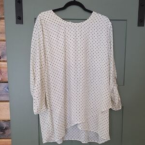 White Polka Dot Blouse
